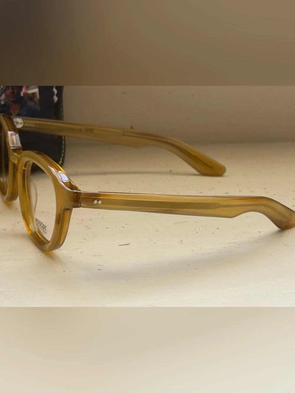 MOSCOT unisex olive brown Dahven Glasses